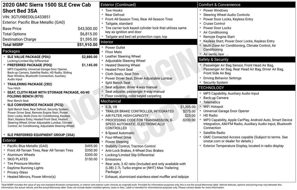 gmc sierra 1500 2020 3GTU9BED0LG433851 image gmc sierra 1500 2020 3GTU9BED0LG433851 image